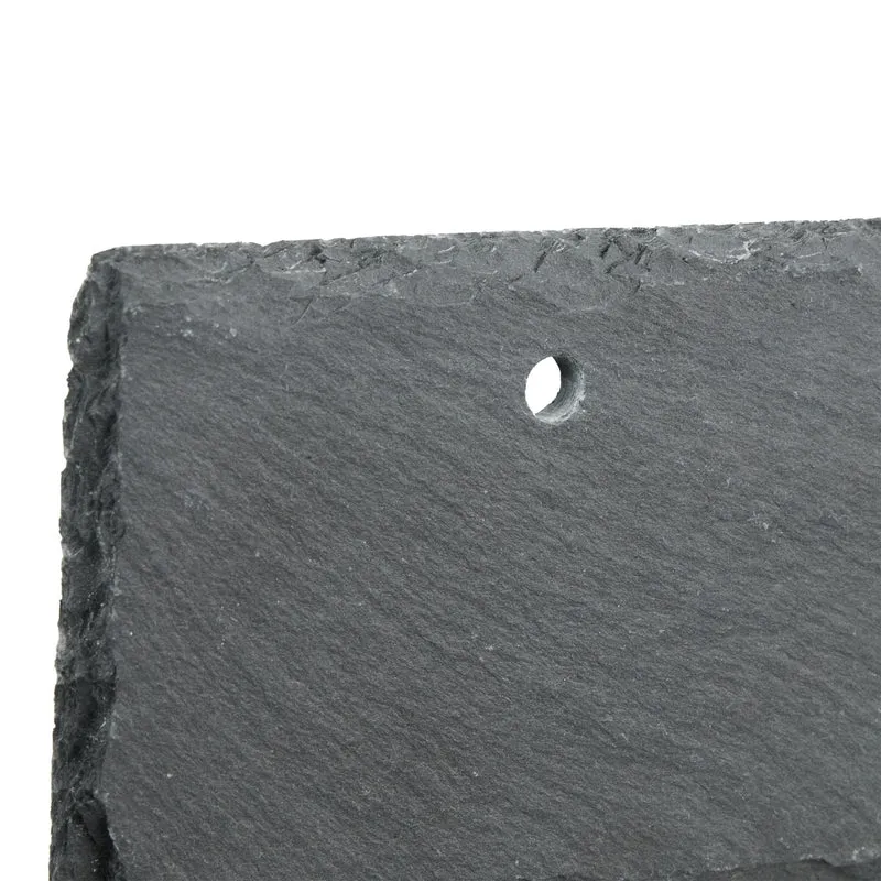 Lot de 10 écriteaux inscriptibles pour jardin 10 x 15 cm pratique décoration extérieure en ardoise noire 13_0013907