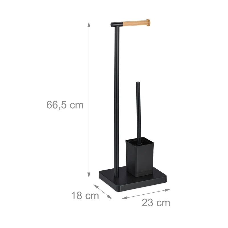 Serviteur WC à poser hygiénique 66,5 x 23 x 18 cm design moderne en acier inoxydable argenté 13_0015461