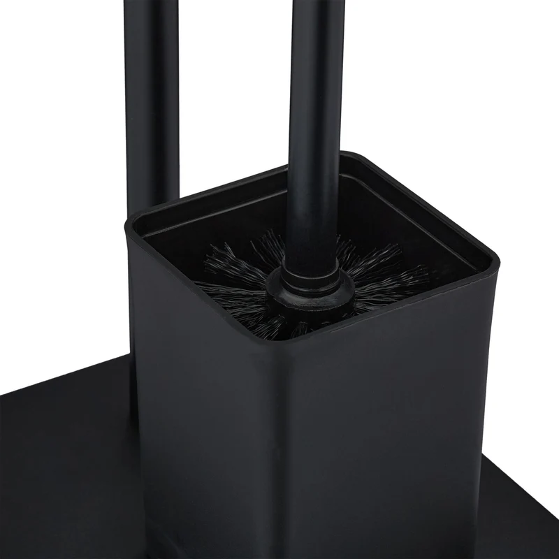 Serviteur WC à poser hygiénique 66,5 x 23 x 18 cm design moderne en acier inoxydable argenté 13_0015461