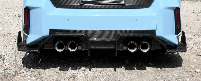 Diffuseur arrière fibre de carbone BMW M2 G87 3 pièces