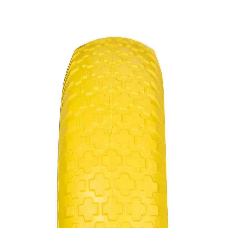 Roue de brouette increvable avec axe 39 x 9 cm facile à manier résistante aux chocs en caoutchouc noir 13_0015015