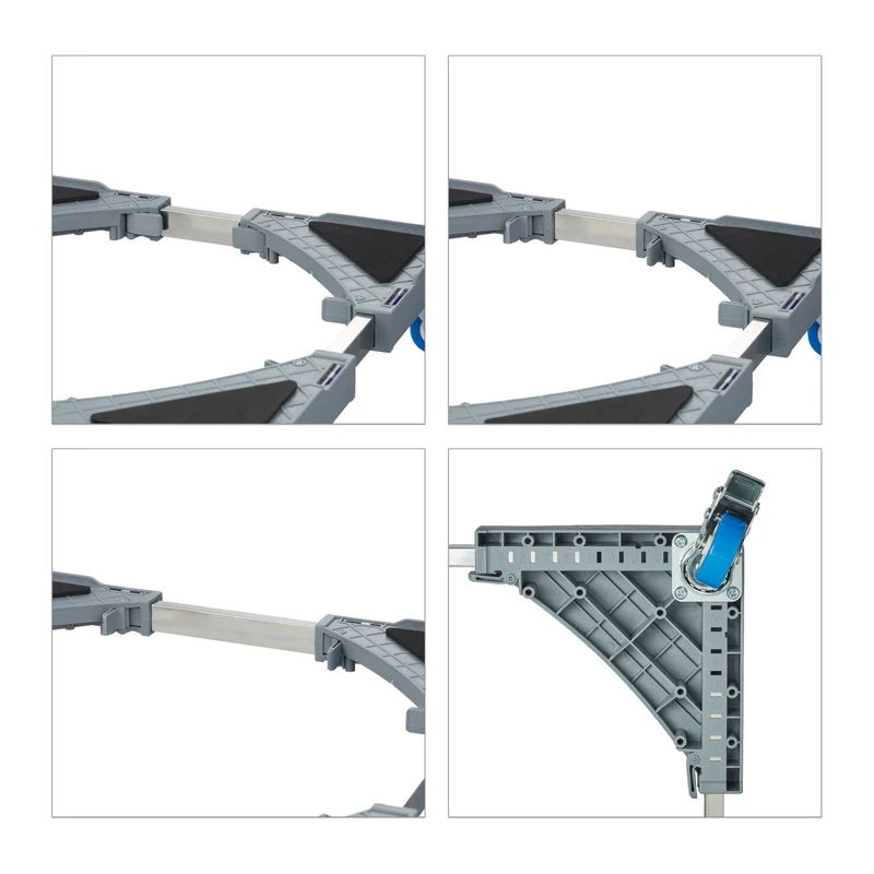 Support à roulettes extensible pour pots de fleurs 50 x 50 x 50 cm facile à déplacer en métal noir 13_0013920