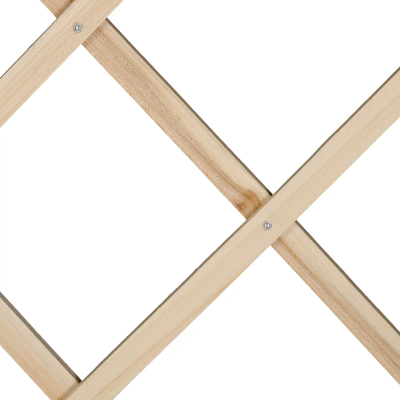 Lot de 3 tuteurs extensibles pour plantes grimpantes jardin 90 x 17 x 5 cm en bois de sapin nature 13_0015285