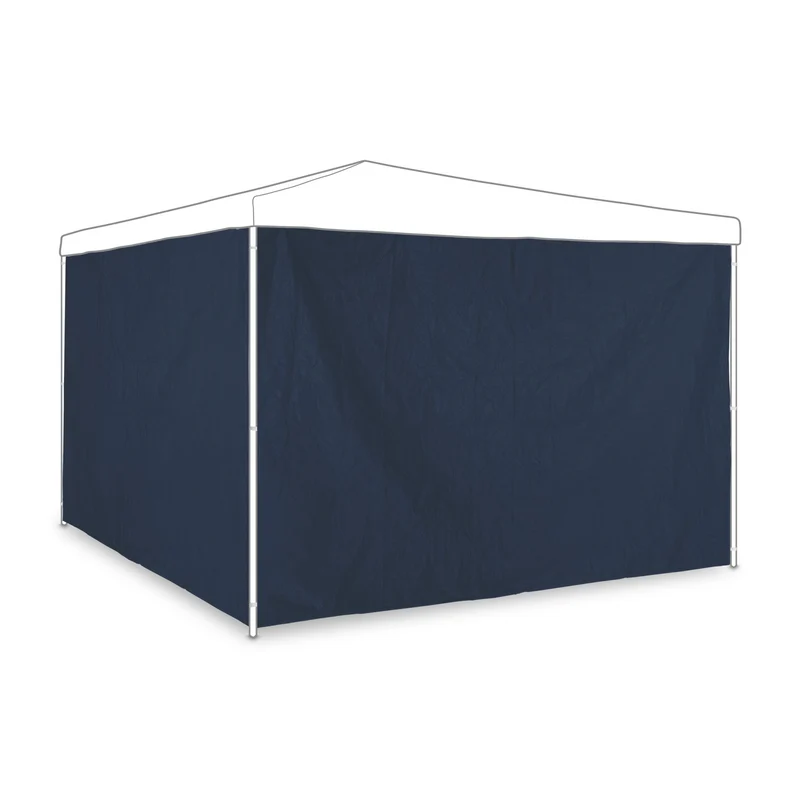 Lot de 2 parois latérales de tonnelle jardin 200 x 150 cm protection contre intempéries en PE bleu foncé 13_0010721