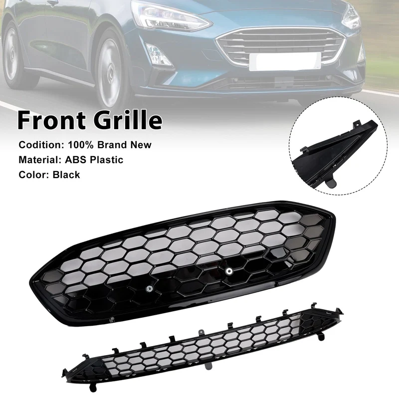 Grille Pare-Chocs Noire Style ST Ford Focus MK4 2018-2021