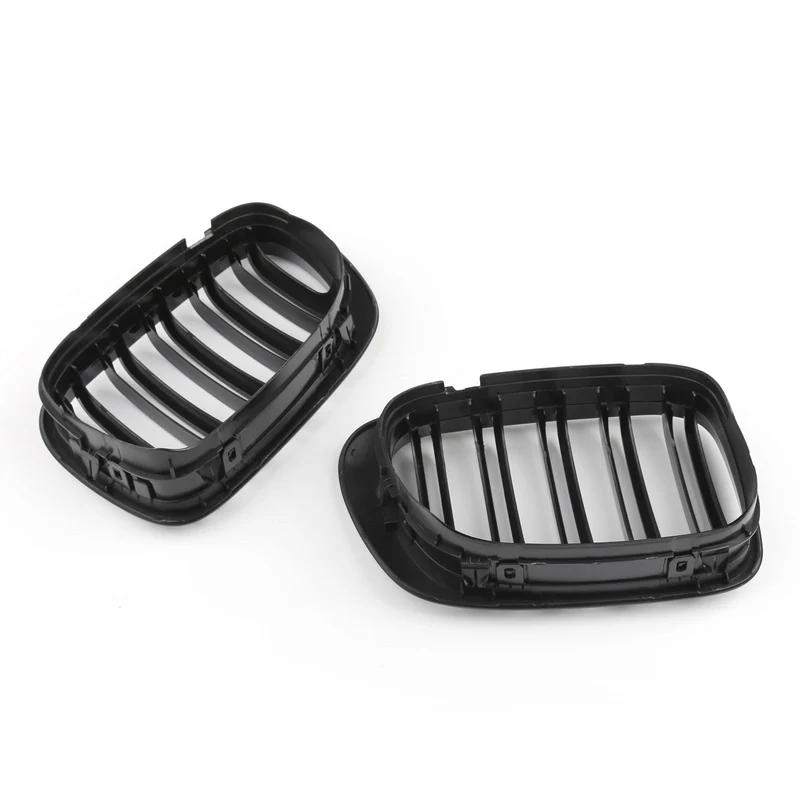 Calandre Avant Double Ligne Noir Brillant BMW E46 Coupé Cabriolet 1998-2001