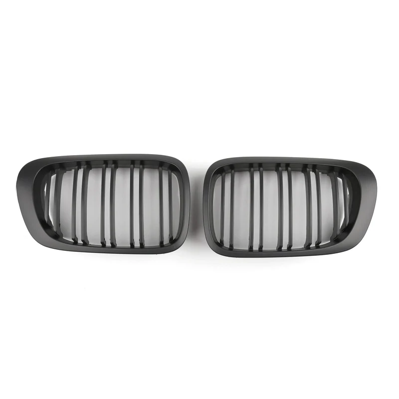 Calandre Avant Double Ligne Noir Brillant BMW E46 Coupé Cabriolet 1998-2001
