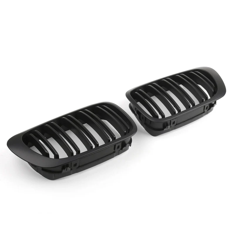Calandre Avant Double Ligne Noir Brillant BMW E46 Coupé Cabriolet 1998-2001