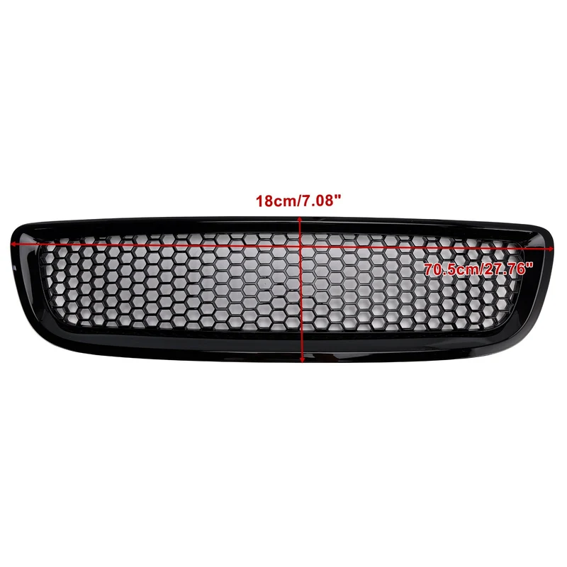 Grille Calandre Nid Abeille Noir Brillant Volvo S40 V50 2008-2012