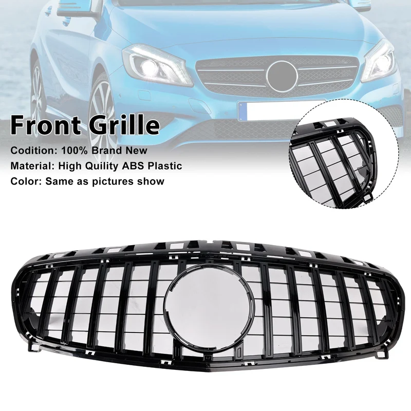 Grille Pare-Chocs Noir Brillant Mercedes Classe A W176 2013-2015
