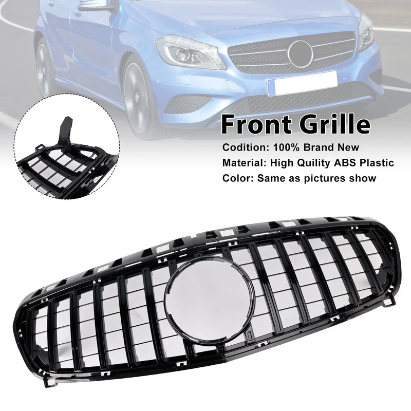 Grille Pare-Chocs Noir Brillant Mercedes Classe A W176 2013-2015
