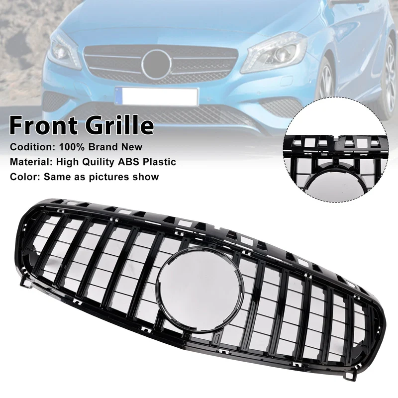 Grille Pare-Chocs Noir Brillant Mercedes Classe A W176 2013-2015
