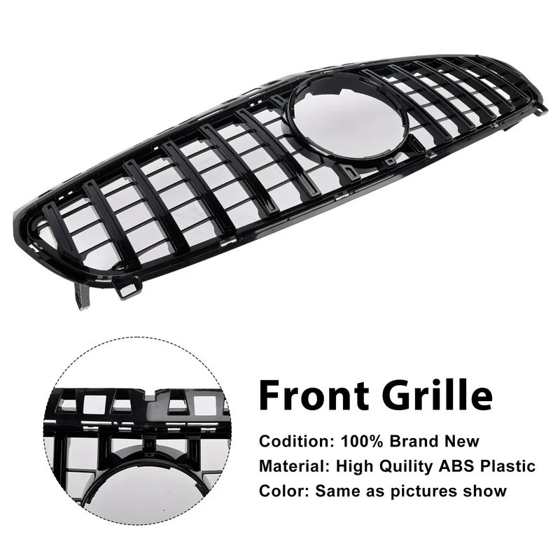 Grille Pare-Chocs Noir Brillant Mercedes Classe A W176 2013-2015