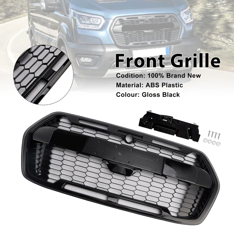 Calandre Style Raptor Noir Ford Transit MK8 Trail 2019-2025