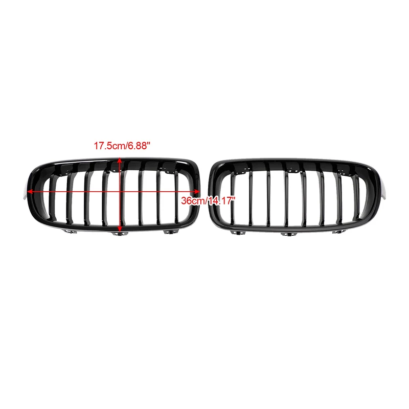 Grille Avant Noire Brillante BMW Série 3 F30 F31 F35 2012-2019