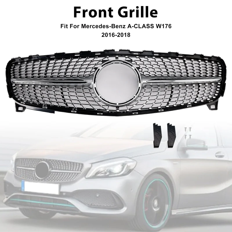 Grille Pare-Chocs Diamant Mercedes Classe A W176 2016-2018