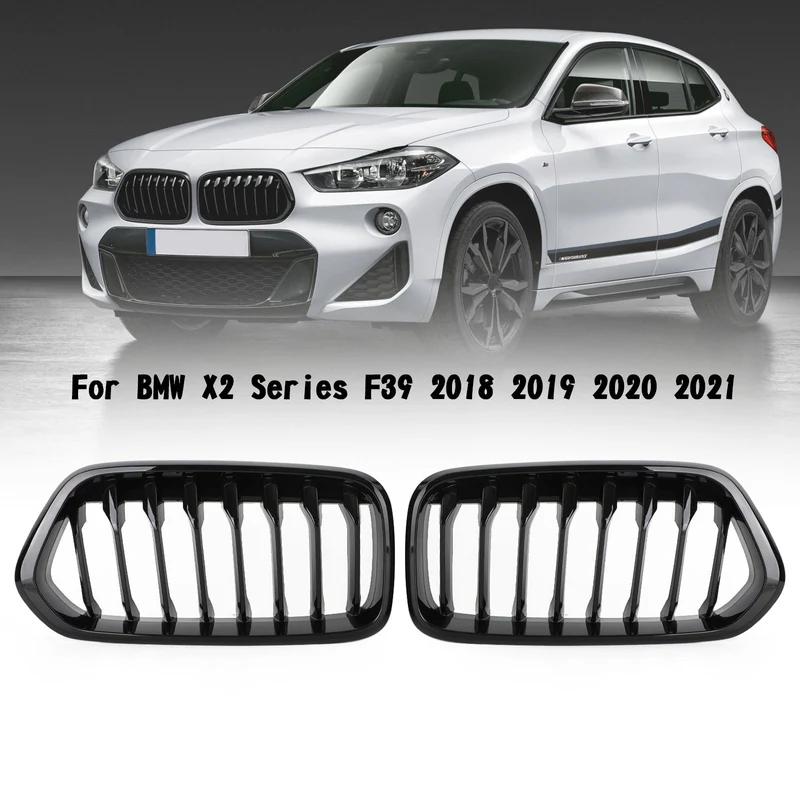 Grille Calandre Pare-Chocs Avant Noir Brillant BMW X2 F39 2018-2021