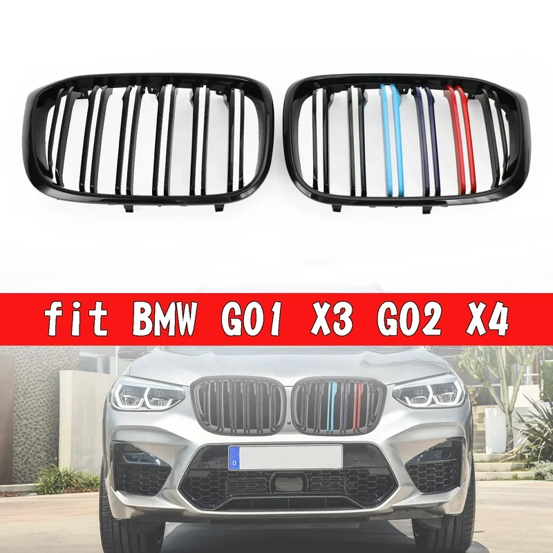 Grilles Calandre M-Color Noir Brillant BMW X3 X4 G01 G02