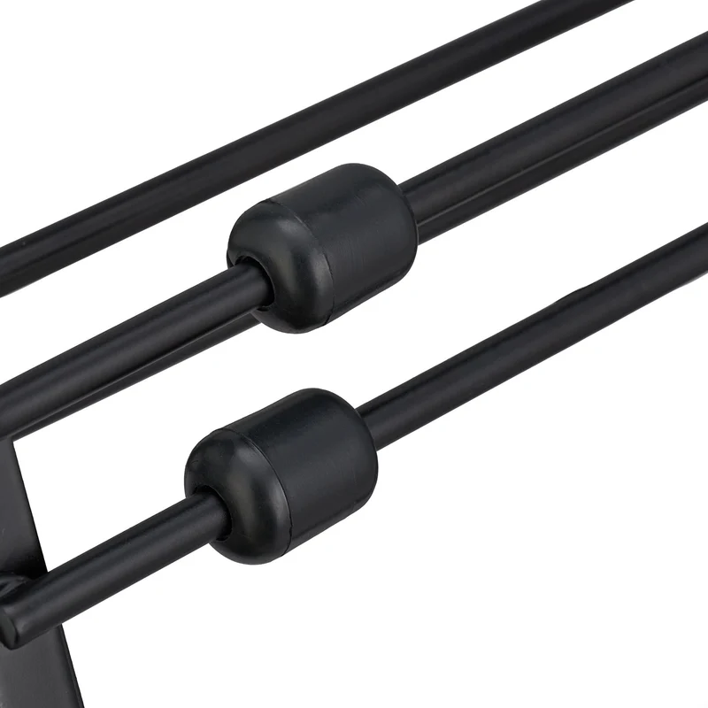 Organisateur extensible de cuisine 6 compartiments pratiques pour casseroles et poêles en métal noir 13_0015295