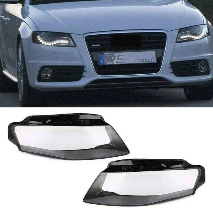 Coque Vitre Phare Audi A4 B8 Verre
