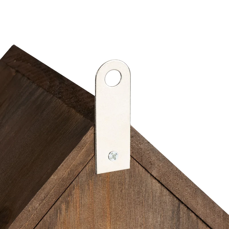 Hôtel à insectes abri suspendu jardin ouverture facile 25 x 15 x 10 cm en bois naturel 13_0015258