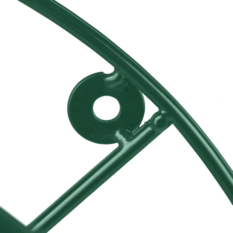 Support mural pratique pour tuyau d'arrosage 30 x 10 x 15 cm en acier poudré vert 13_0013416