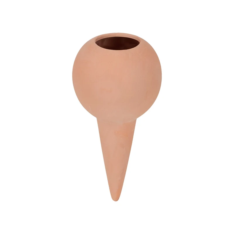 Lot de 4 cônes d'arrosage automatiques pour plantes intérieur extérieur 12 x 12 x 20 cm en argile terracotta 13_0012612