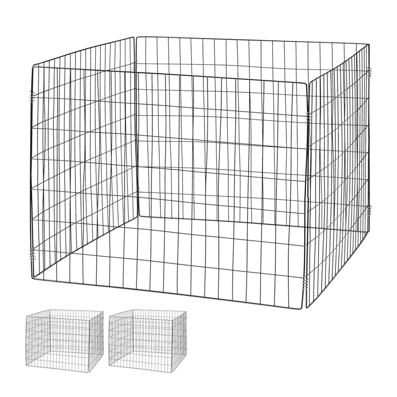 Lot de 3 composteurs de jardin métallique 560 L avec montage simple aération optimale en fil d'acier noir 13_0013815