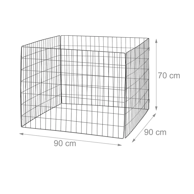 Lot de 3 composteurs de jardin métallique 560 L avec montage simple aération optimale en fil d'acier noir 13_0013815