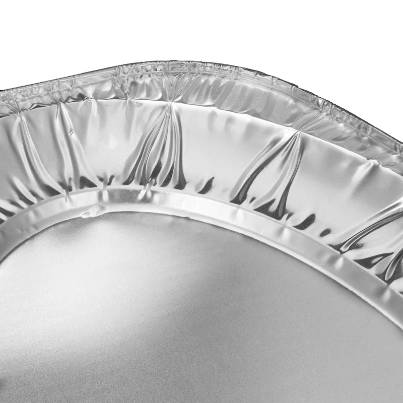 Lot de 25 barquettes de cuisson aluminium pour barbecue 2,5 x 35 x 24 cm anti-graisse pratique en aluminium argent 13_0012906