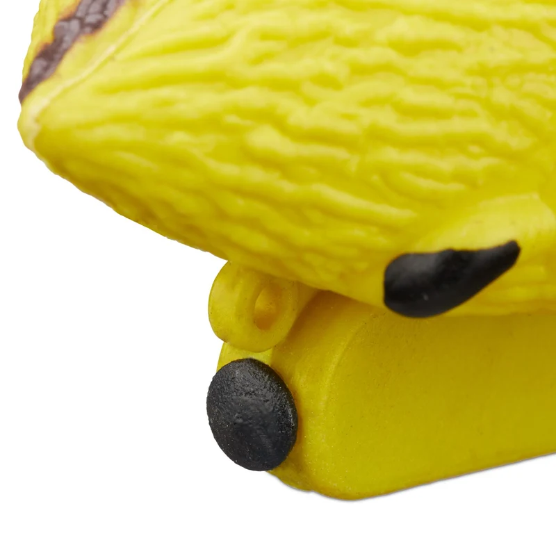 Lot de 10 figurines de canards décoratifs pour fontaine jardin 9 x 5 x 5 cm en plastique jaune 13_0015476