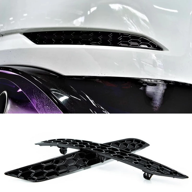 Réflecteurs Noir Golf 7 GTI R Inserts Pare-chocs Nid d'Abeille