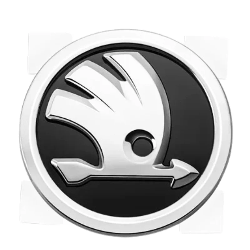 Logo Skoda Noir Emblème Calandre Volant