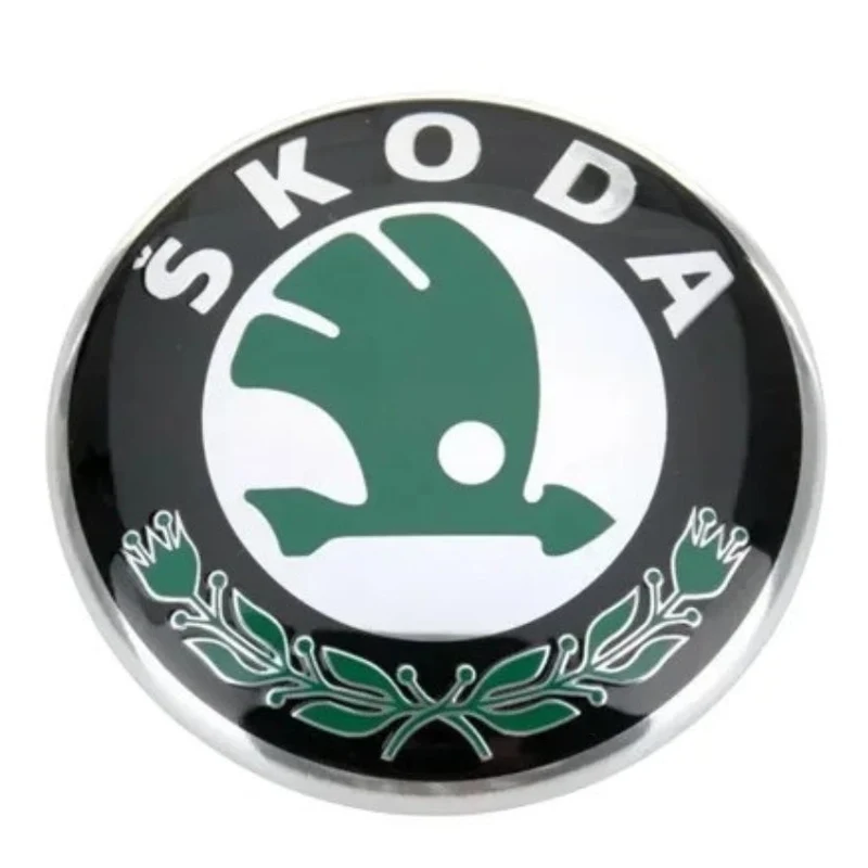 Logo Skoda Noir Emblème Calandre Volant