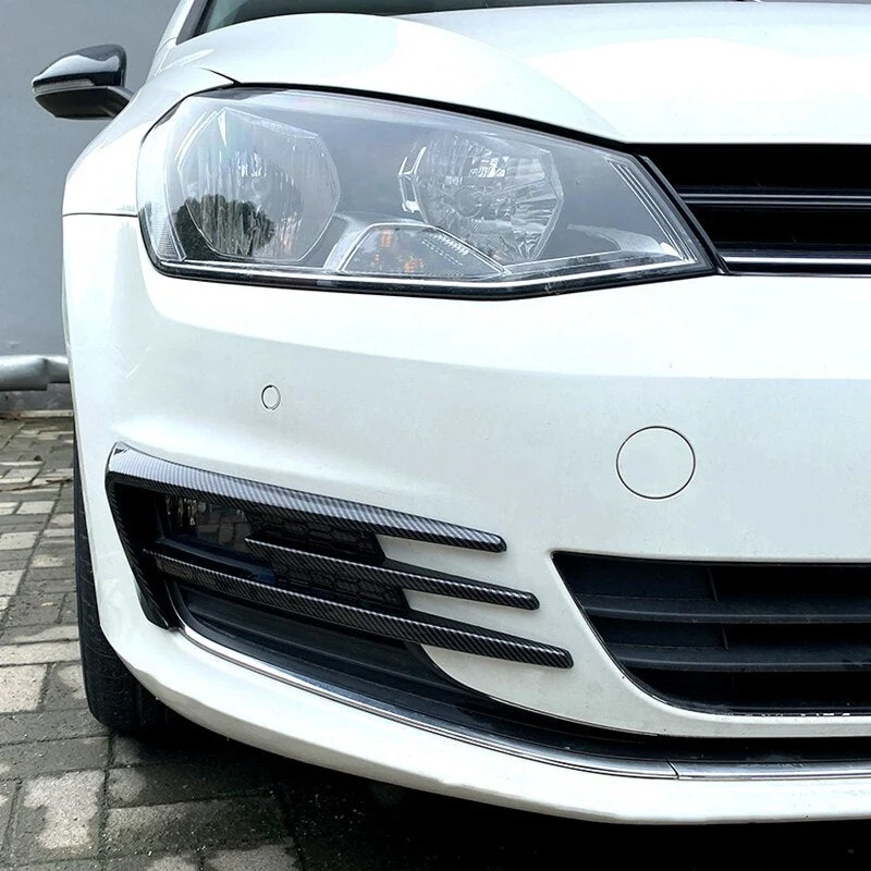 Grille Pare Choc Golf 7 Look Carbone Ou Noir Brillant