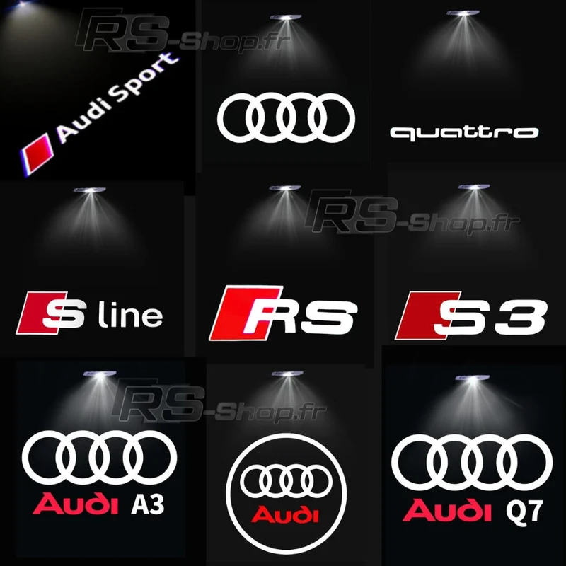 Projecteur LED Porte Logo Audi Éclairage Sol