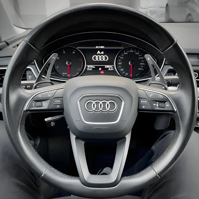 Palettes Volant Extension Audi B9 Imitation Carbone