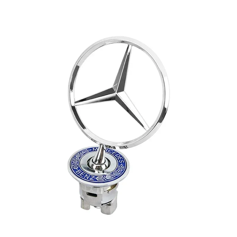 Emblème Étoile Capot Mercedes Benz W204 W205 W220 Noir Chrome