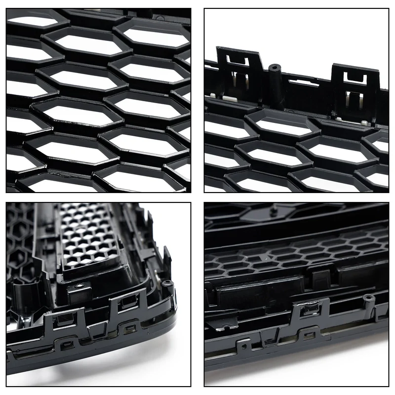 Calandre Style RS6 Nid d'Abeille Noir Audi A6 S6 C7 2016-2018