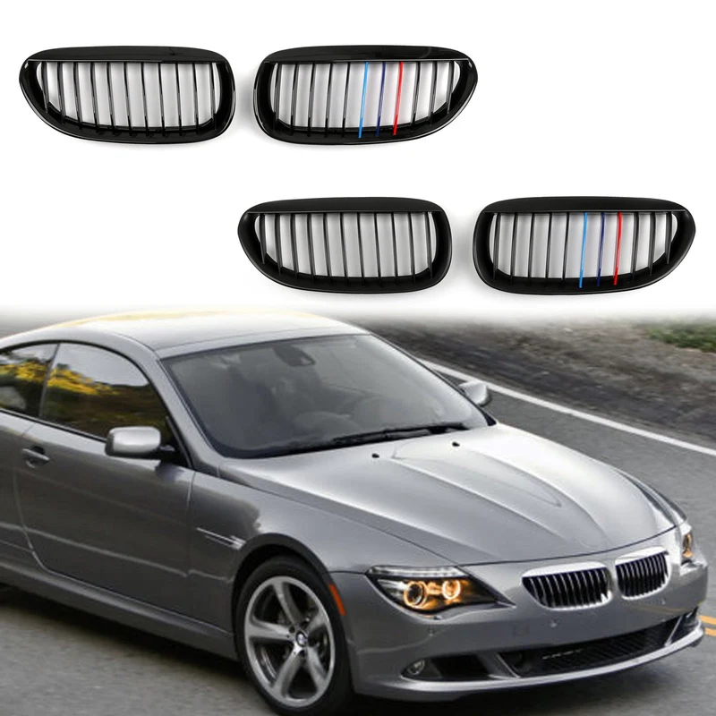Calandre Avant M-Color Noir Brillant BMW E63 E64 645i 650i M6