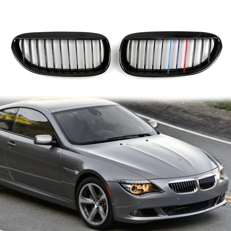 Calandre Avant M-Color Noir Brillant BMW E63 E64 645i 650i M6