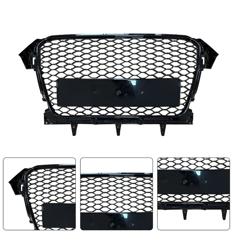 Grille Pare-Chocs Style RS4 Audi A4 B8.5 Allroad Noir