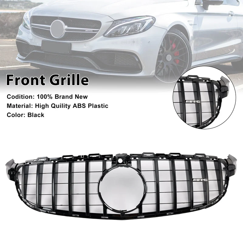 Grille Pare-Chocs Mercedes-Benz W205 C63 Noir 2015-2018