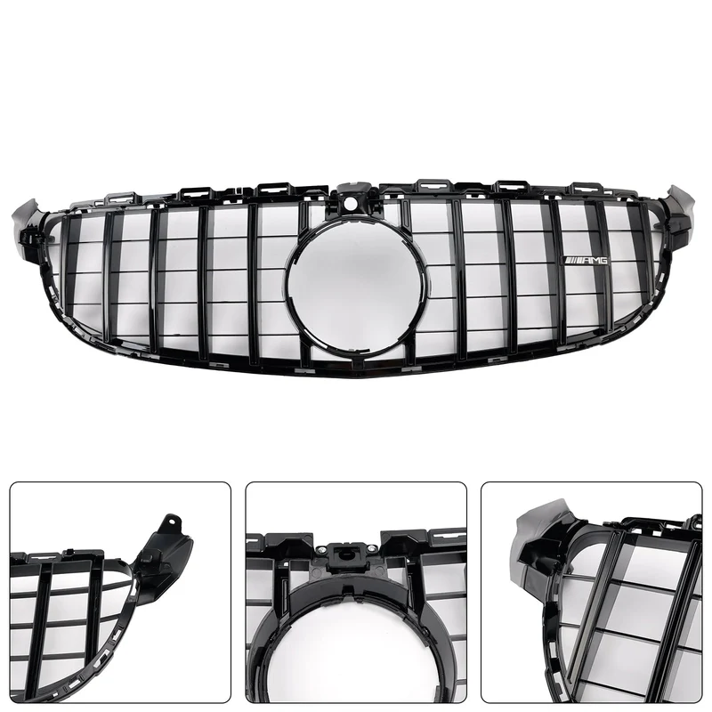 Grille Pare-Chocs Mercedes-Benz W205 C63 Noir 2015-2018