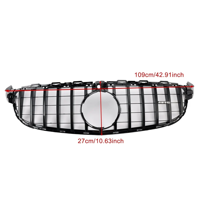 Grille Pare-Chocs Mercedes-Benz W205 C63 Noir 2015-2018