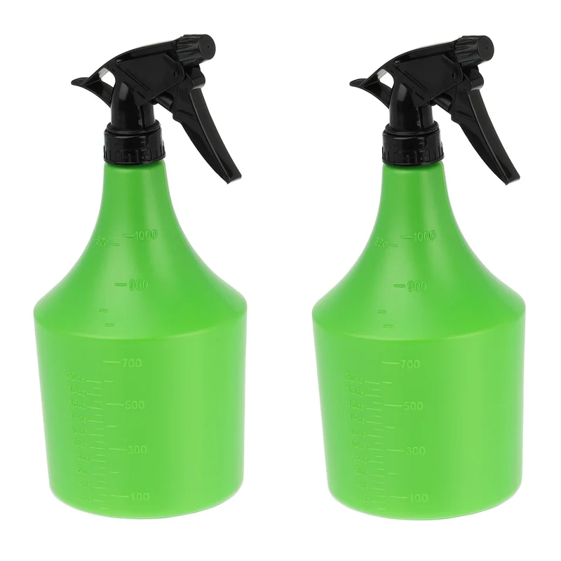 Lot de 2 vaporisateurs pratiques jardin maison 1 litre embout réglable en plastique vert 13_0011831