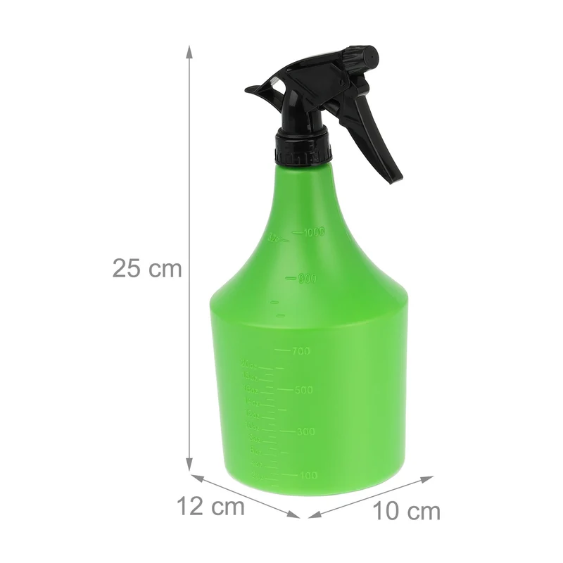 Lot de 2 vaporisateurs pratiques jardin maison 1 litre embout réglable en plastique vert 13_0011831