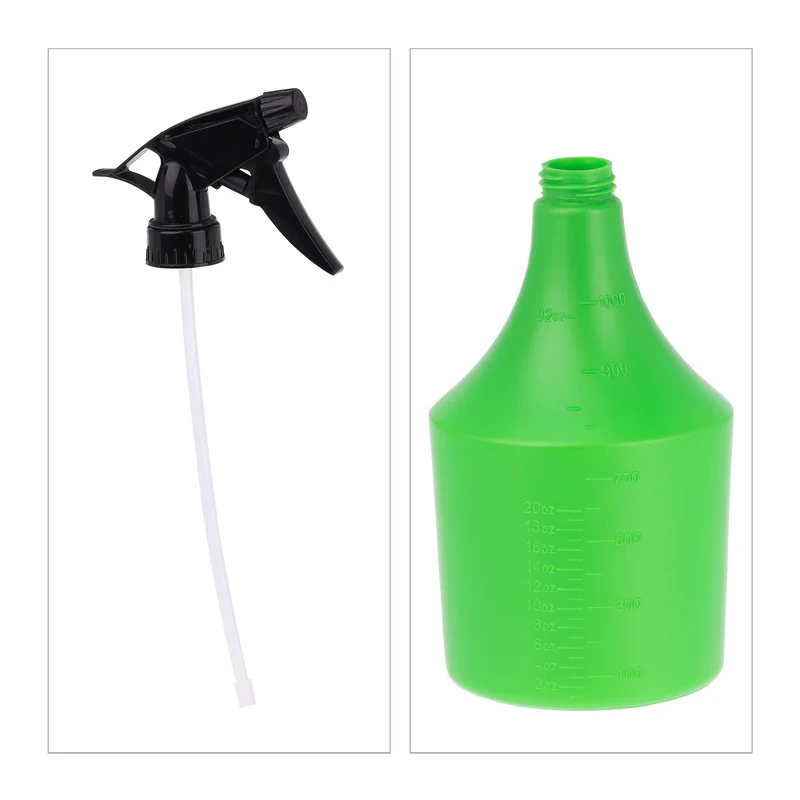 Lot de 2 vaporisateurs pratiques jardin maison 1 litre embout réglable en plastique vert 13_0011831
