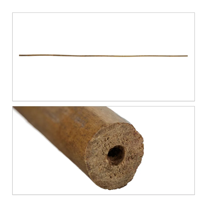 Lot de 40 tuteurs en bambou naturel 120 cm pour stabiliser plantes ornementales jardin ambiance asiatique en bambou naturel 13_0011886
