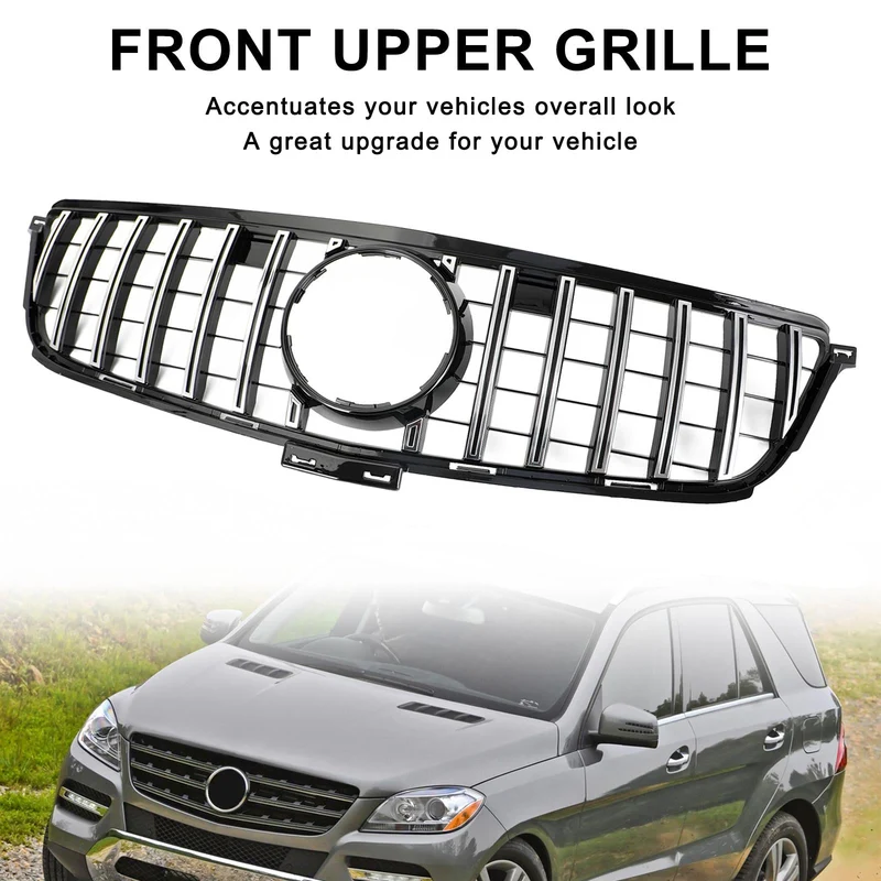 Calandre Avant Style GTR Chrome Mercedes W166 ML 2012-2015
